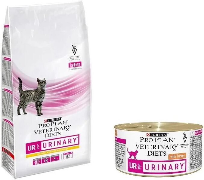 Dieta Natural Gato Pro Plan Vet Feline Ur Urinary Mousse Pavo Caja 24X195Gr - PURINA