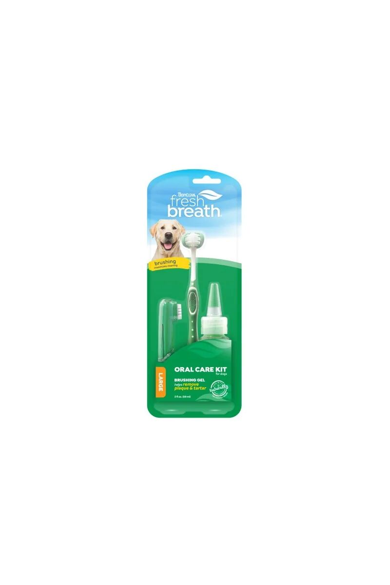 Higiene Tropiclean Fresh Breath Kit Higiene Dental Perros Peq Y Med - TROPICLEAN