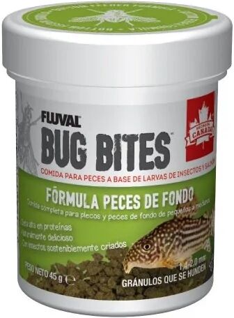 Comida Gránulos Peces Fluval Bug Bites Plecos Gránulos 45g Gránulos - FLUVAL