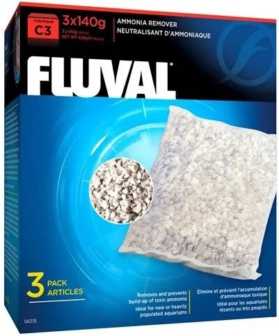 Filtros Acuario Fluval Eliminador Amoniaco C3 3Uds - FLUVAL