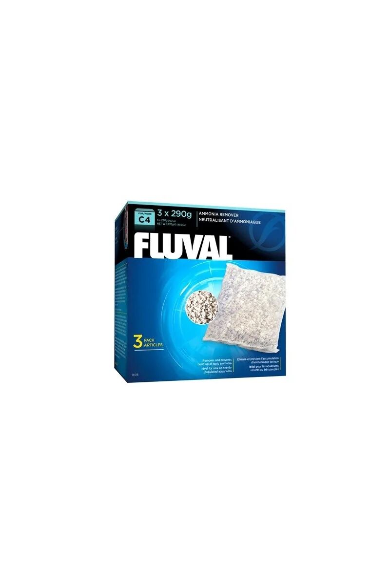 Filtros Acuario Fluval Eliminador Amoniaco C4 3Uds - FLUVAL