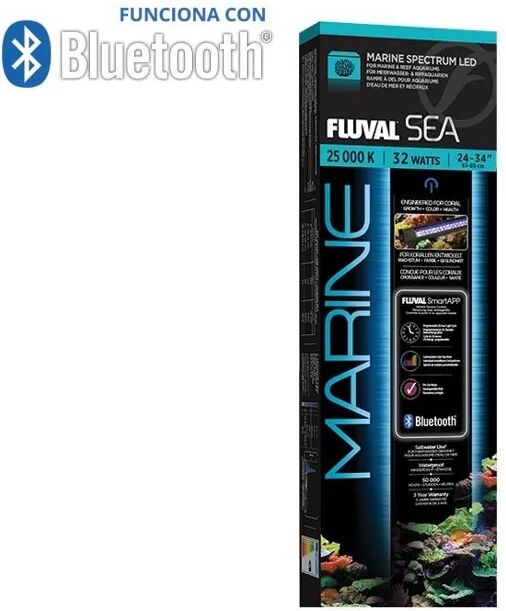 Iluminación Acuario Fluval Marine Spectrum Led Bluetooth 32W 61-85Cm - FLUVAL