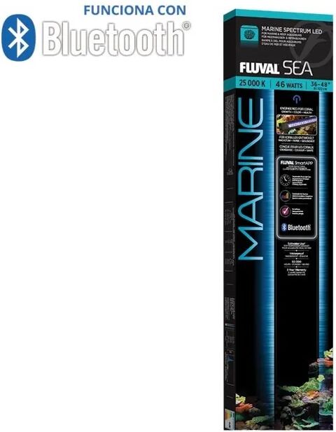 Iluminación Acuario Fluval Marine Spectrum Led Bluetooth 46W,91-122Cm - FLUVAL