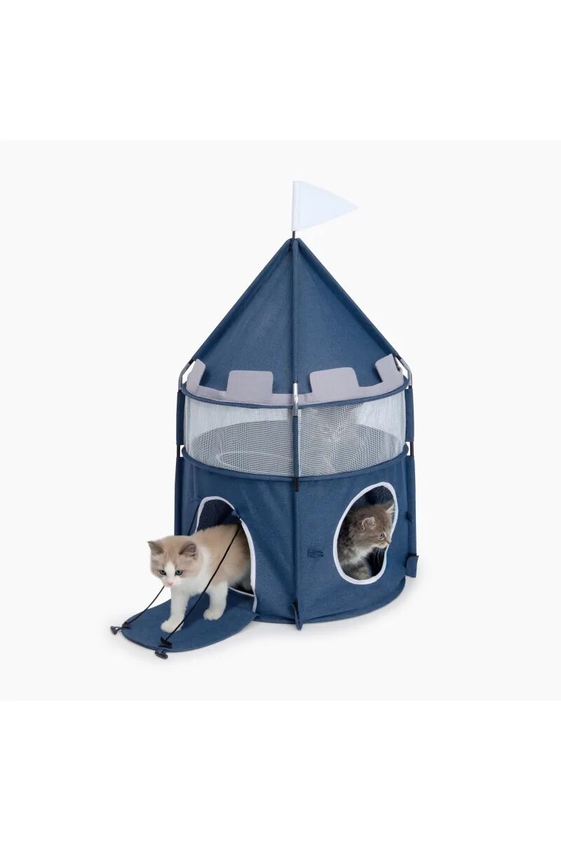 Juguetes Gatos Catit Vesper Castle Azul - CATIT