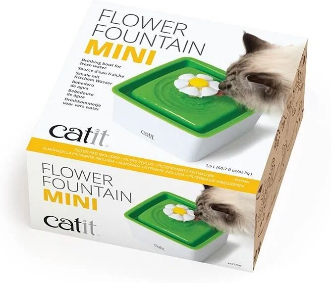 Comederos Y Bebederos Gatos Catit Mini Flower Fountain 1,5L - CATIT