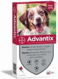 Caja de 4 Pipetas  Advantix para Perro de 10 A 25 KG - Frontline