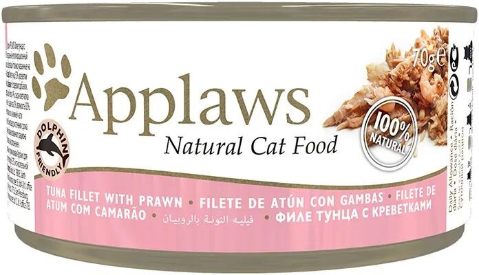 Comida Húmeda Gato Applaws Latas 70g Atún y Gambas - Applaws