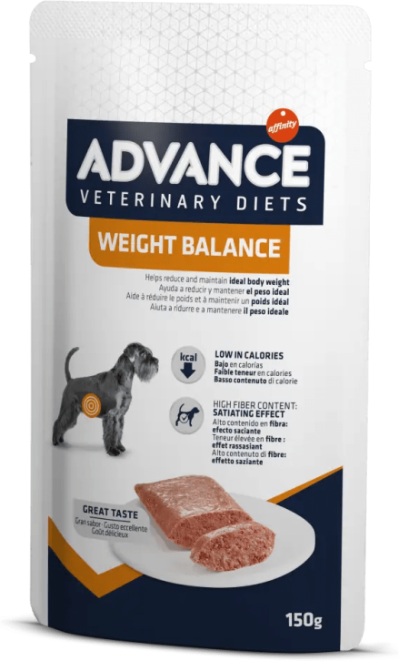 Comida Natural Perro Advance Vet Canine Weight Balance Pouch 8X150Gr - ADVANCE