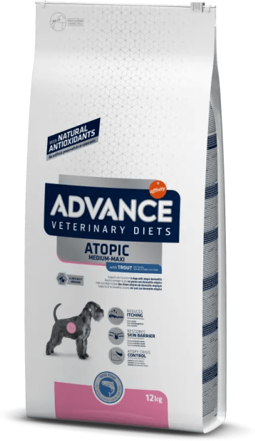 Comida Natural Perro Advance Vet Canine Adult Atopic Care 12Kg - ADVANCE