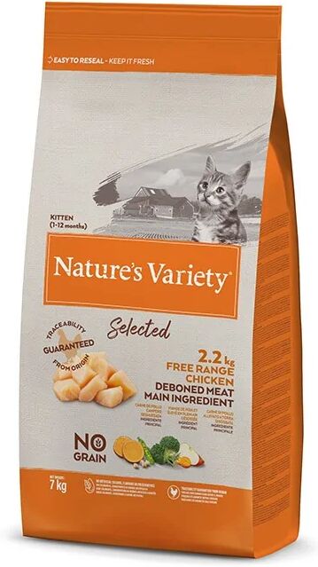 Pienso Natural Gato y Gatitos NatureS Variety Selected Pollo 7Kg - Natures Variety