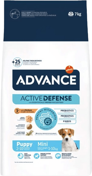 Pienso 7Kg Advance Cachorro Mini Puppy Active Defense - ADVANCE