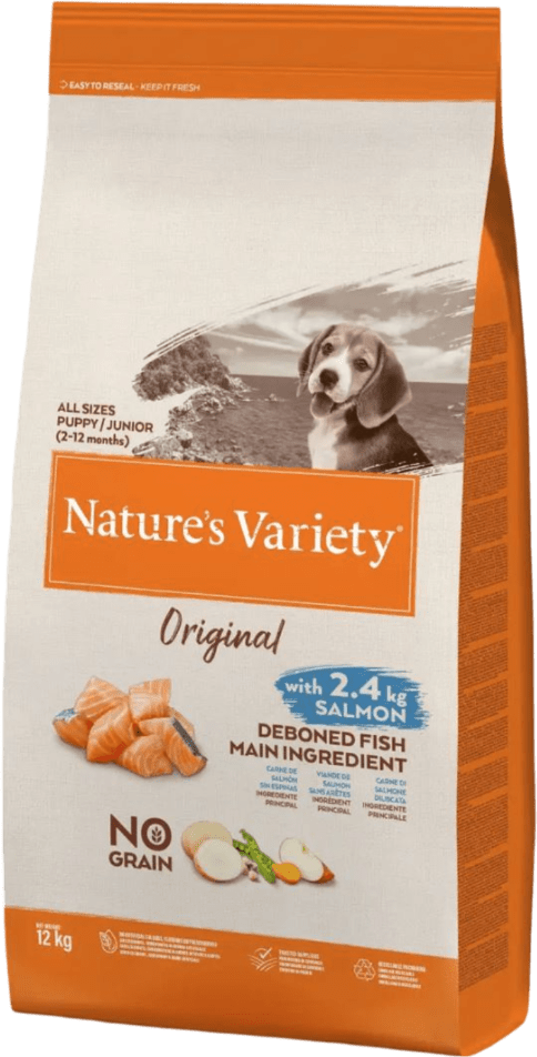 Pienso Natures Variety 12Kg Perro Cachorro Original Salmón - Natures Variety