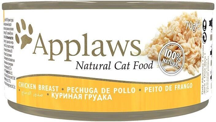 Comida Húmeda Gato  Applaws Cat Lata 70g Pechuga Pollo - Applaws