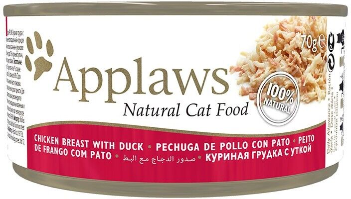 Comida Húmeda Gato  Applaws Cat Lata 70g Pollo y Pato - Applaws