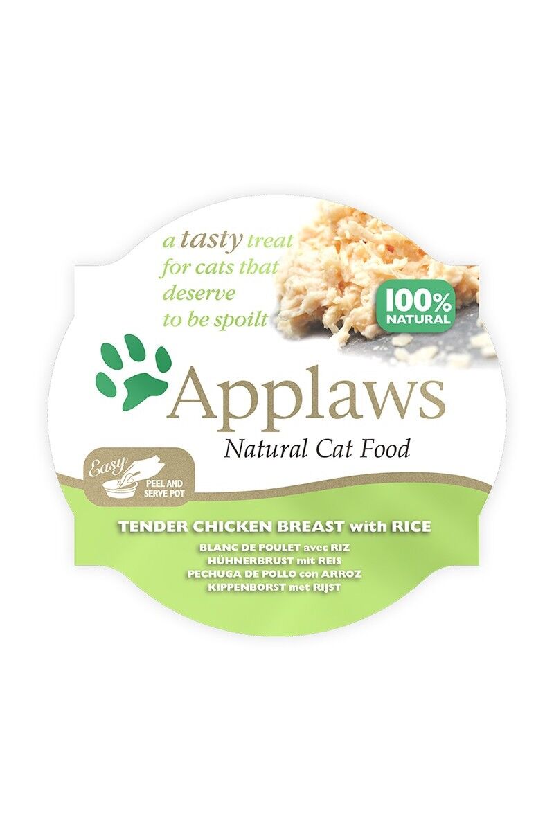 Comida Húmeda Gato  Applaws Cat Tarrina 60g Pechuga Pollo Y Arroz - Applaws