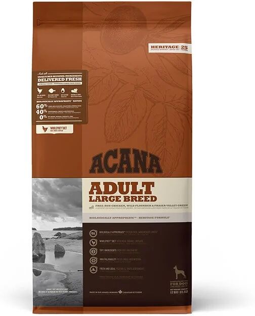 Comida Perro Adulto Pienso Acana Canine Adult Heritage Razas Grandes 17Kg - ACANA