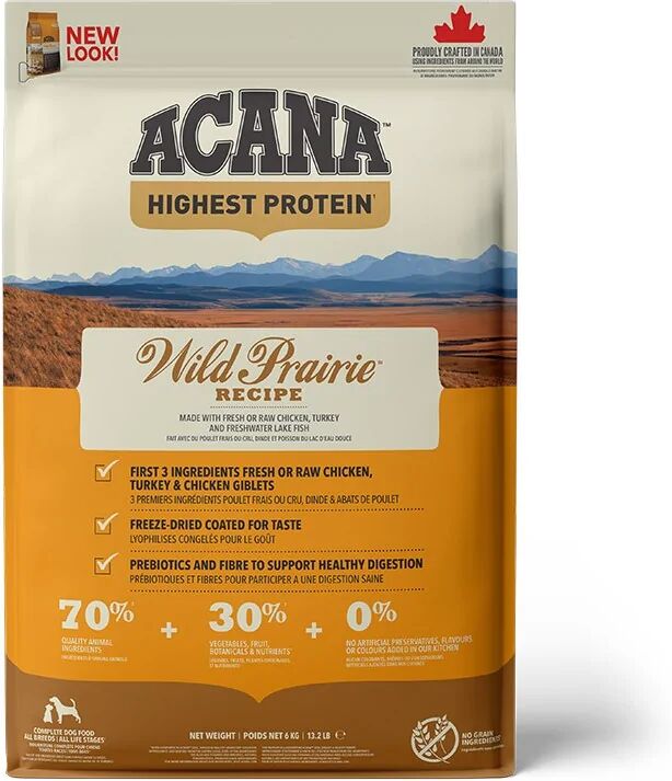 Comida Perro Adulto Pienso Acana Canine Adult Regionals Wild Prairie 6Kg - ACANA