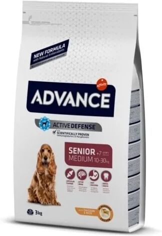 Comida Natural Perro Advance Canine Senior Medium Pollo Arroz 3Kg - ADVANCE