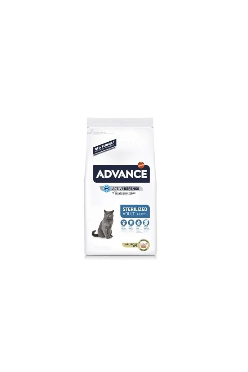 Comida Natural Gato Advance Feline Adult Sterilized Pavo 1,5Kg - ADVANCE