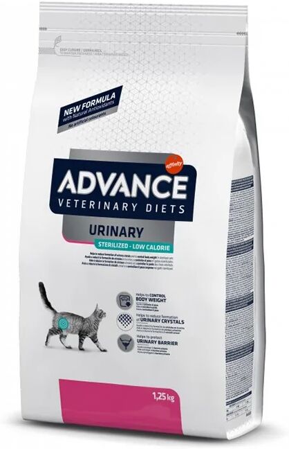 Comida Natural Gato Advance Vet Feline Steril.Urinary Low Cal 2,5Kg - ADVANCE