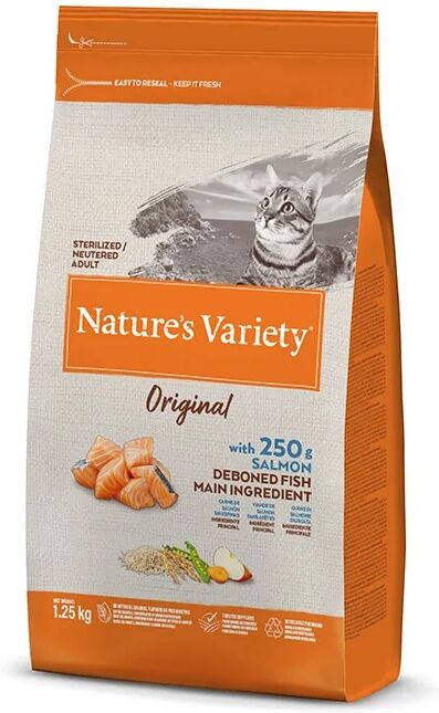 Comida Natural Gato NatureS V Origin Feline Adult Ster Salmon 1,25Kg - Natures Variety