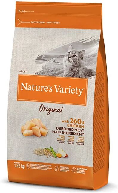 Comida Natural Gato NatureS V Original Feline Adult Pollo 1,25Kg - Natures Variety