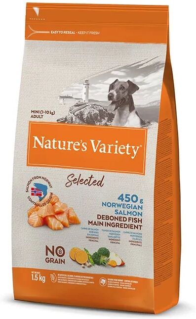 Comida Natural Perro NatureS V Selec Canine Adult Mini Salmon 1,5Kg - Natures Variety