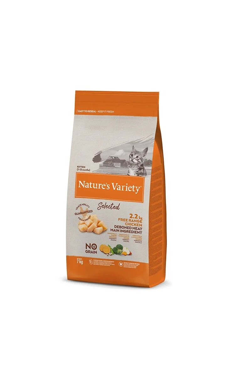 Comida Natural Gato NatureS V Selec Feline Kitten Pollo 7Kg - Natures Variety