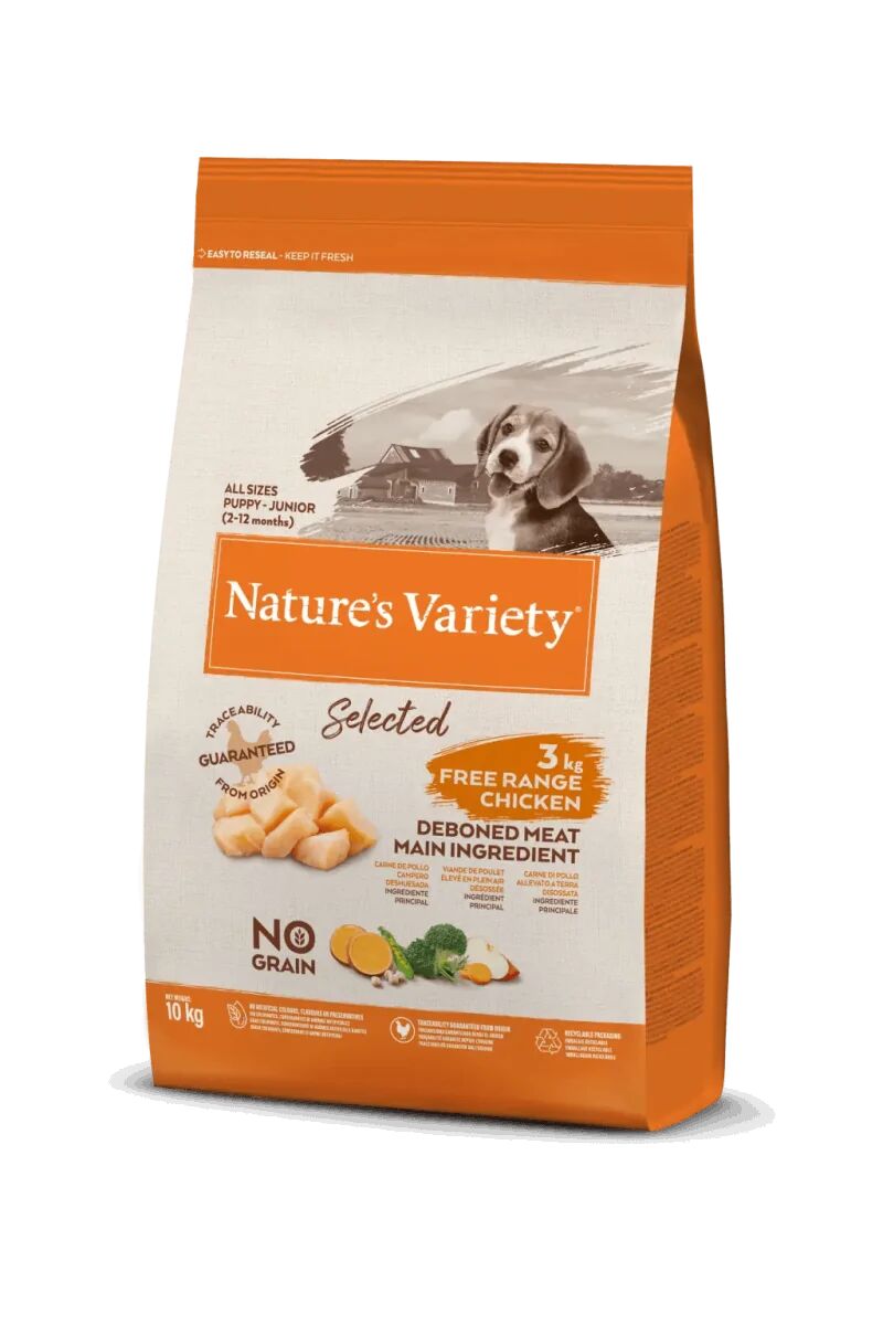 Comida Natural Perro NatureS V Selected Canine Puppy Pollo 10Kg - Natures Variety