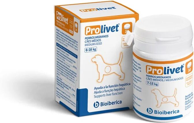 Suplementos Gato Prolivet Perros Medianos 30 Comprimidos Hepato - BIOIBERICA