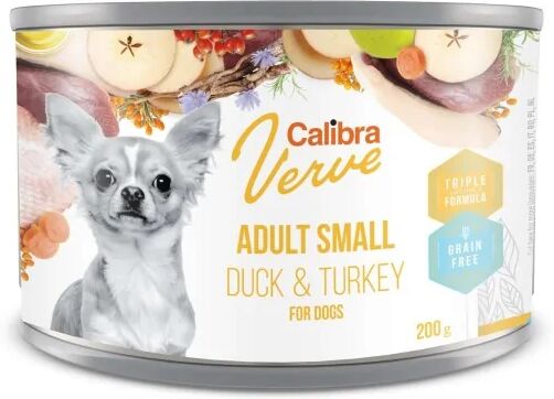 Premium Natural Perro Calibra Dog Gf Verve Adult Small Pato Y Pavo Caja 6X200Gr - CALIBRA