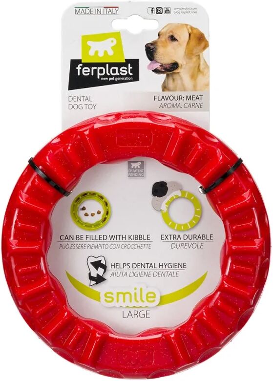 Ferplast Juguete Perro Smile L Rojo Dog Ring 1Ud - FERPLAST