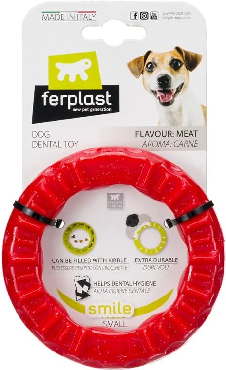 Ferplast Juguete Perro Smile S Rojo Dog Ring 1Ud - FERPLAST