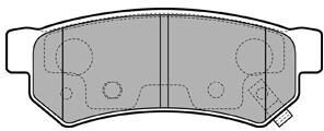 DELPHI Juego de 4 pastillas de freno para CHEVROLET: Spark (Ref: LP3305)