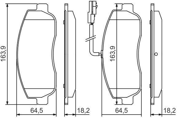 Bosch Juego de 4 pastillas de freno para RENAULT: Master & OPEL: Movano & NISSAN: NV400, Interstar (Ref: 0 986 494 498)