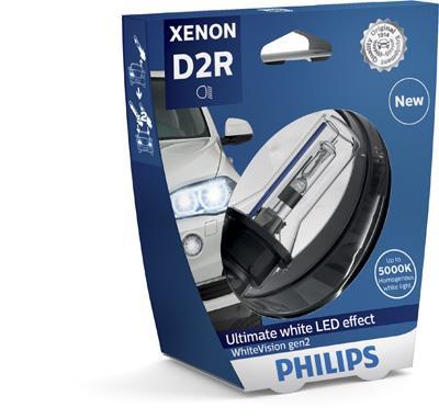 Philips Lámpara de Xenon para MINI: MINI & CITROËN: C5 & HONDA: Civic & NISSAN: Qashqai, Pathfinder, X-Trail, Primera, Murano, Z (Ref: 85126WHV2S1)