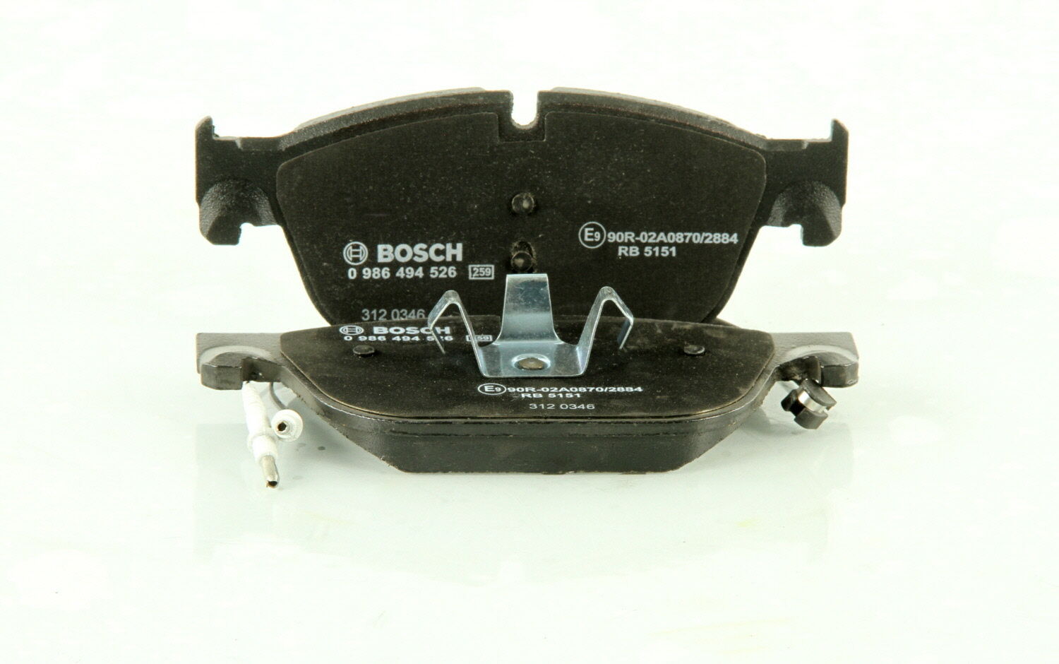 Bosch Juego de 4 pastillas de freno para PEUGEOT: 308, 508, 407, RCZ & CITROËN: C5, DS5, DS4, C6 & DS: DS5, DS4 (Ref: 0 986 494 526)