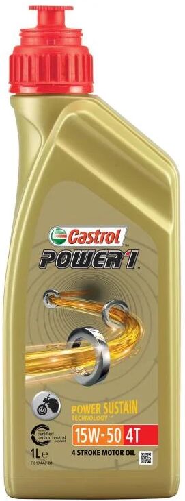 CASTROL Aceite moto 15W50 Gasolina 1 L Sintético (Ref: 15044D)