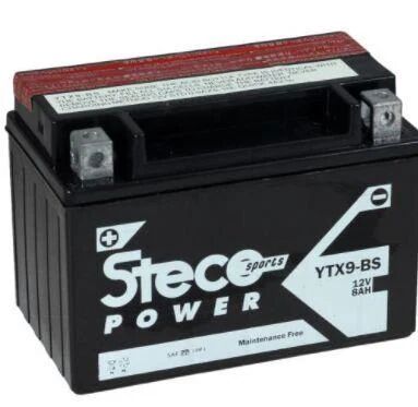 Steco Powersports Batería moto 12.0 8.0 Sin mantenimiento (Ref: YTX9-BS)