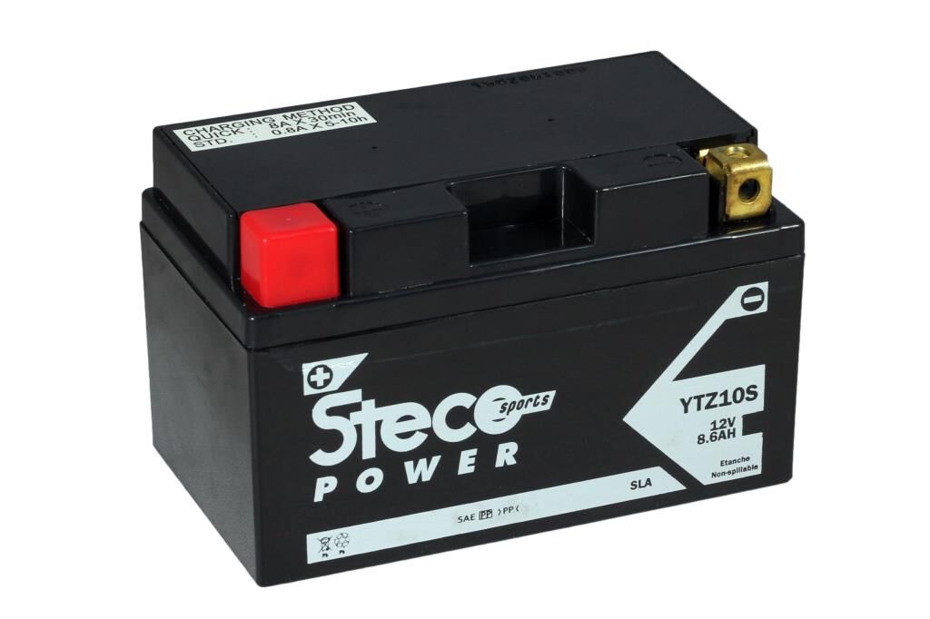 Steco Powersports Batería moto 12.0 8.6 SLA AGM (Ref: STZ10S)
