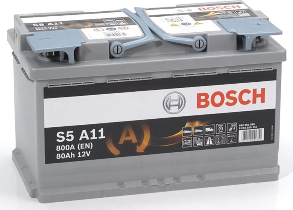 Bosch Batería 800.0 A 80.0 Ah 12.0 V Start and Stop AGM (Ref: 0 092 S5A 110)