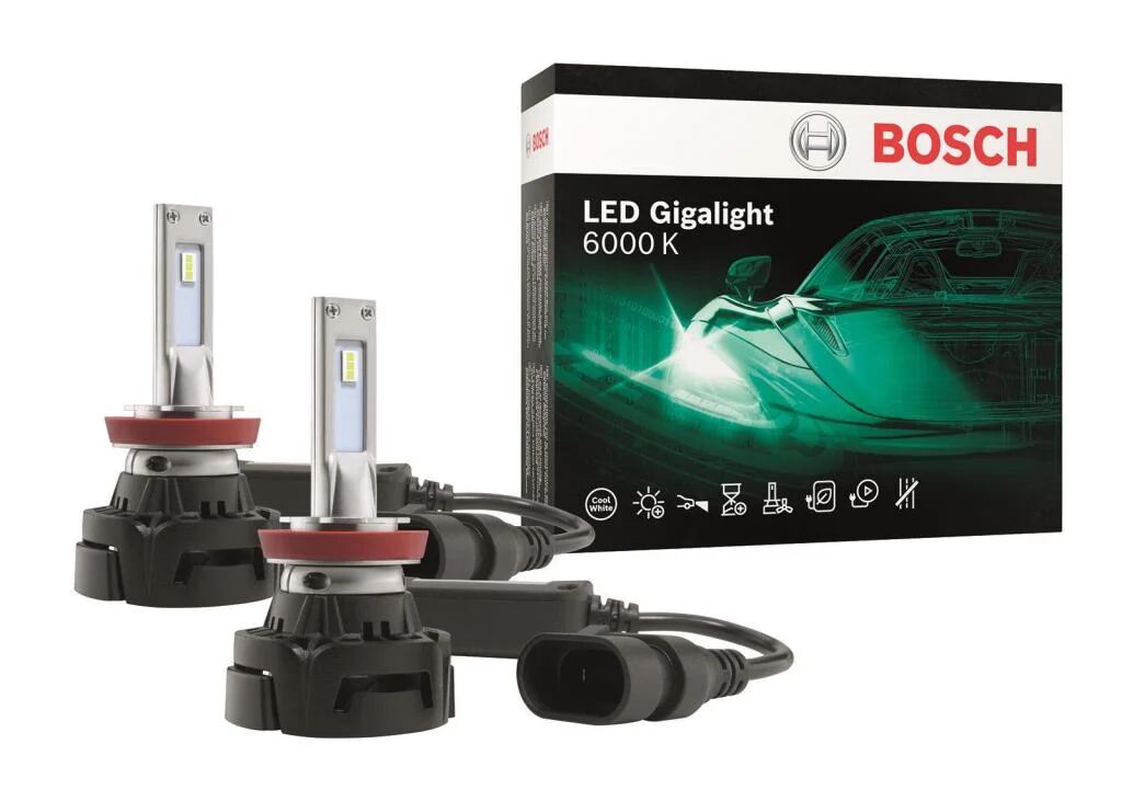 Bosch Bombilla LED,  Faros delanteros para VOLKSWAGEN: Golf, Passat, Touran, Polo, Touareg, Tiguan, Caddy, Scirocco, T-Roc (Ref: 1 987 301 558)