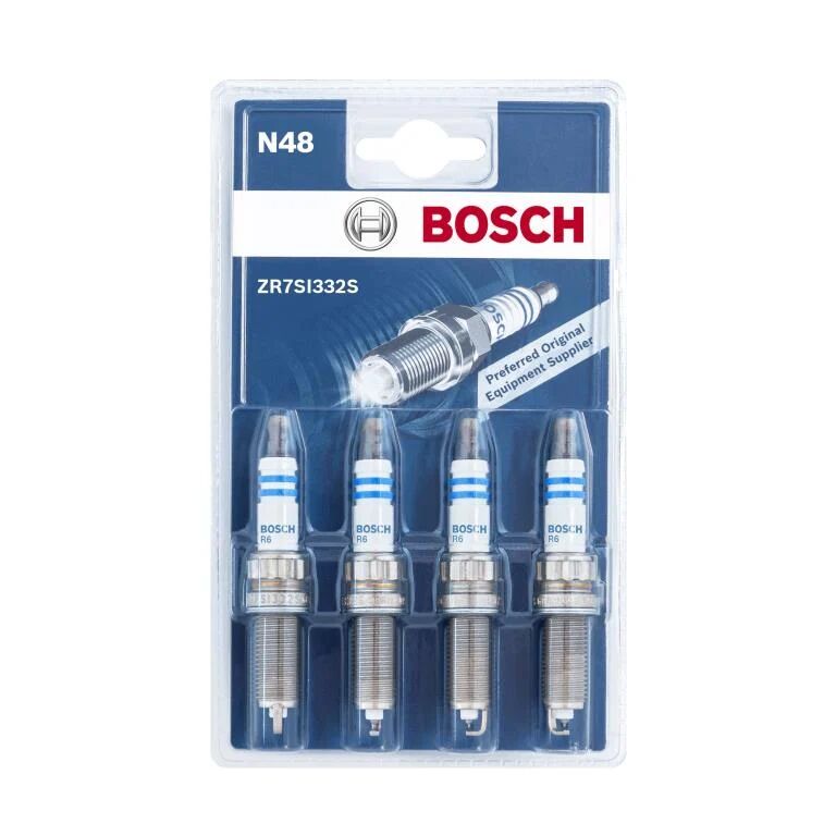 Bosch Juego de 4 bujías de encendido para CITROËN: C4, C4 Picasso, C5, C3, C3 Picasso, DS5, DS4, DS3 & PEUGEOT: 207, 308, 406 (Ref: 0 242 135 812)