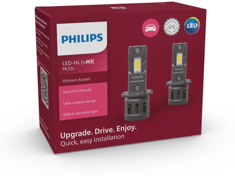 Philips Bombilla LED,  Faros delanteros para SEAT: Ibiza, Leon, Altea, Toledo, Cordoba, Arosa, Inca & VOLKSWAGEN: Golf, Passat (Ref: 11336U2500C2)