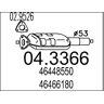 MTS Catalizador para FIAT: Bravo, Brava, Marea & LANCIA: Delta, Dedra (Ref: 04.3366)