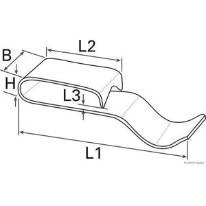 HERTH+BUSS ELPARTS Abrazadera de sujeción (Ref: 50266235)