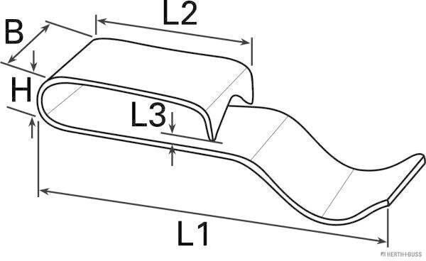 HERTH+BUSS ELPARTS Abrazadera de sujeción (Ref: 50266235)