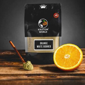 Kratom World De Kratom World Orange White Borneo 1kg