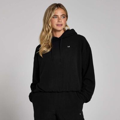 MyProtein Sudadera de forro polar con capucha para mujer de MP - Negro - XS MyProtein Sudadera de forro polar con capucha para mujer de MP - Negro - XS
