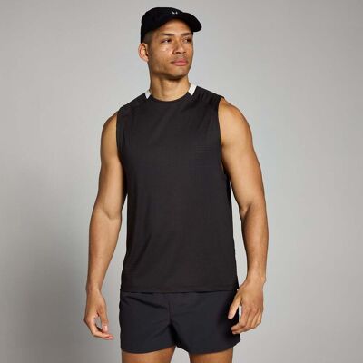 Camiseta de tirantes cuadriculada Tempo para hombre de MP - Negro lavado - S Camiseta de tirantes cuadriculada Tempo para hombre de MP - Negro lavado - S